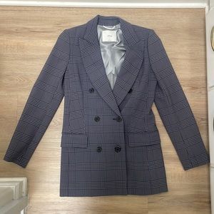 Aritzia wilfred margeaux check blazer size 0